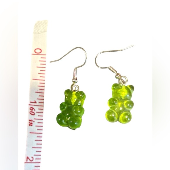 3 for $20 Cute Green Gummy Bear Acrylic Earrings for Women - Fun “You Pick 3” - Picture 6 of 7